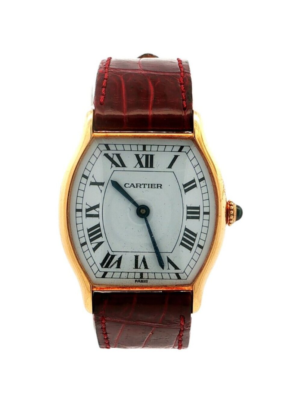 Cartier Tortue SM Manual Wind Watch 18k Yellow Gold
